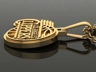 Clippers Logo Pendant 3D print model
