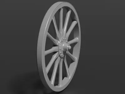 Old Wheel 3D Print 3D print model