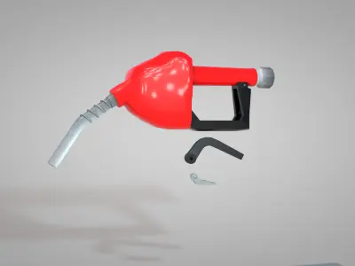 Fuel Nozzle Red 3D model