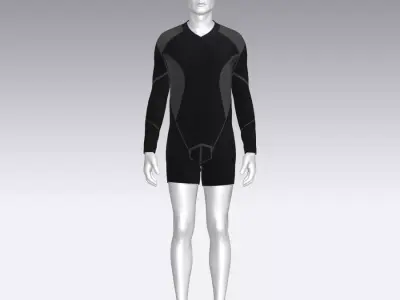 Sport Suit Low-poly 3D model