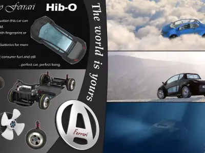 Hib-o electric car 3D model