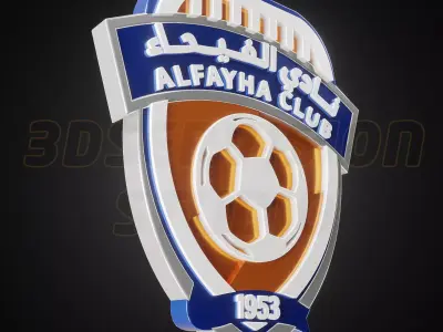 Al Fayha logo - Cinematic - 3D print 3D model