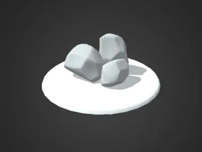 Rocks two Free low-poly 3D model