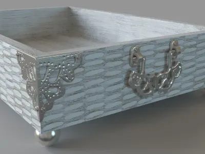 Curiosities Tray Large Silver 3D model