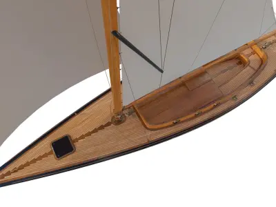  60ft Classical Sailing Yacht Elise 3D model