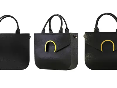 casual bag Low-poly 3D model