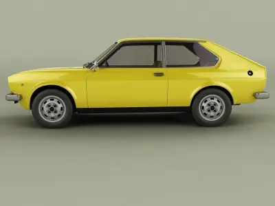 Fiat 128 3p Berlinetta 3D model