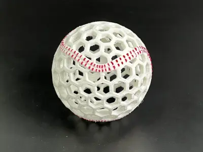 AIRLESS BASE BALL - STL - 3MF MULTICOLOR 3D print model