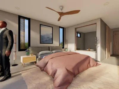 Bungalow bedroom 3D model