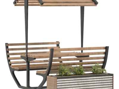 Urban Furniture 02 3D model