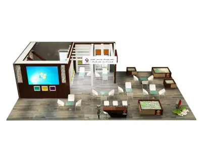 Booth Exhibition Stand a285 3D model