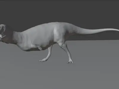 Majungasaurus dinosaur Low-poly 3D model