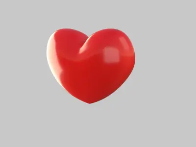 Heart icon v 23 3D model