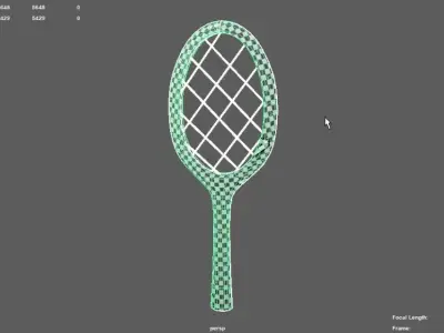 Tennis Racket 3D model 5