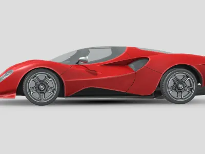 De Tomaso P72 2020 Low-poly 3D model