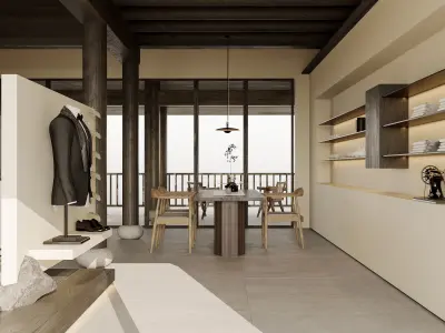 Modern Suit Store 3D Model and CAD Drawings 3D model
