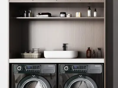 Chinese A Decoration Combination Washing 3D model