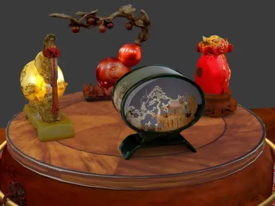 Chinese gourd 3D model