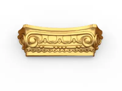 Classic carved decor ornament 477 3D print model 3D print model