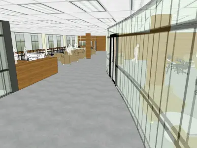 Laboratory building with precast wall 3D model