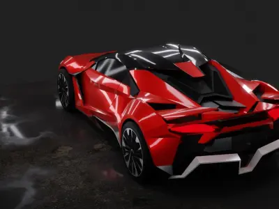 W-Motors Fenyr SuperSport Low-poly 3D model