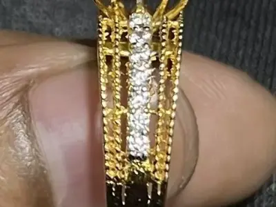 Diamond ring Jewelry Cocktail Ring 3D print model 3D print model