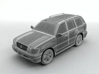  2002 Lexus LX470 SUV 3D model