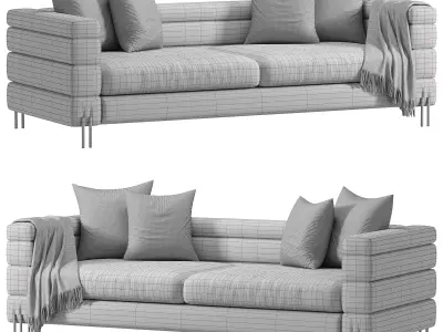 HARVARD SOFA BY CAZARINA 3D model
