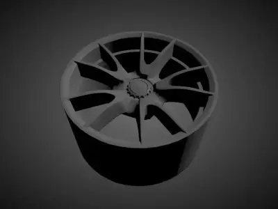 997 GT3 OEM scalable and printable rims 3D print model