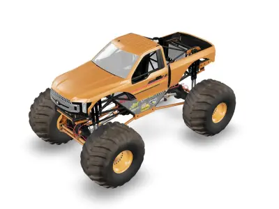 Monster Truck Bigfoot 3D model Low-poly 3D model