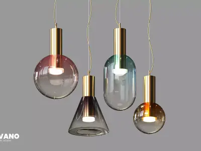 Pendant Objes Hanging Lamp 3D model