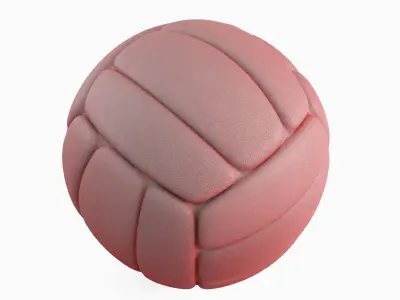 Simple Volleyball Ball 02 3D model