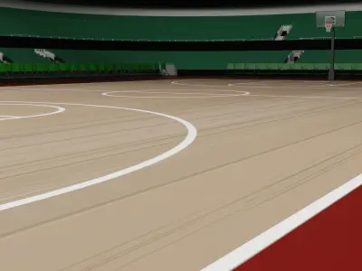 Basketball Stadium Low-poly 3D model