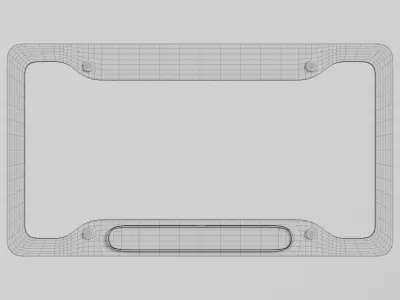 Audi License Plate Holder 3D model