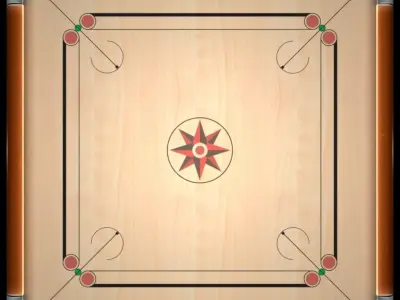 Carrom Board Low-poly 3D model