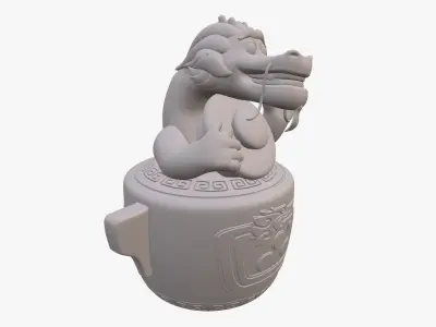 Wish Dragon Long for 3D printing 3D print model