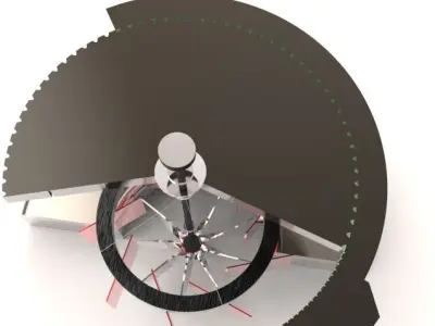 Water turbine Free 3D model