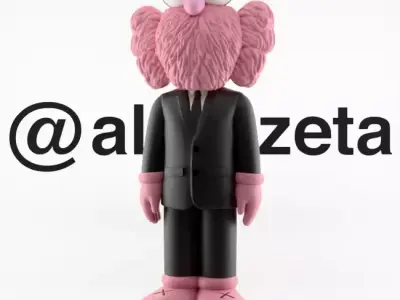 Kaws BFF Dior Textured Low-poly 3D model