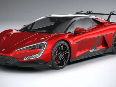 BYD Yangwang U9 2025 LowPoly 3D model