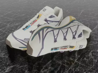SALOMON S-LAB XT6 3D SHOES Low-poly 3D model
