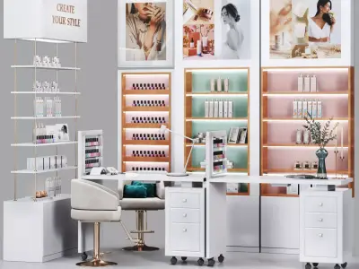 Manicure Set- Nail Bar-Beautysalon 3D model