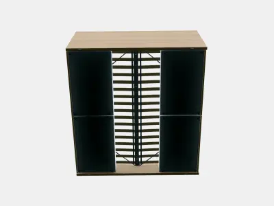 MALM Bed frame high w 2 storage boxes 31 Low-poly 3D model