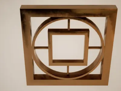 Bronze Wall Decoration 03 Free low-poly 3D model