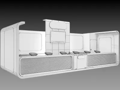 Booth Exhibition Stand a497 3D model
