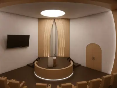 Theater for Lawyer Society  Modern Auditorium Interior 3D model