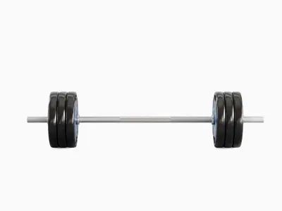 Techno Gym Barbell 06 3D model