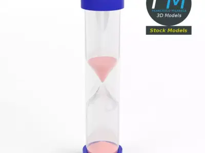 Toy sand timer hourglass 2 3D model
