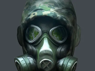 Helmet 3d model military combat Military Low-poly 3D model Low-poly 3D model purchase