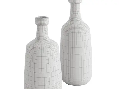 Meave Handmade Glass Vase 3D model