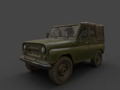 UAZ 3151 Low-poly 3D model